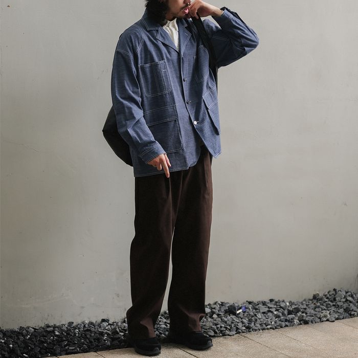 コントラストステッチ シャツ　M10350