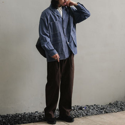 コントラストステッチ シャツ　M10350