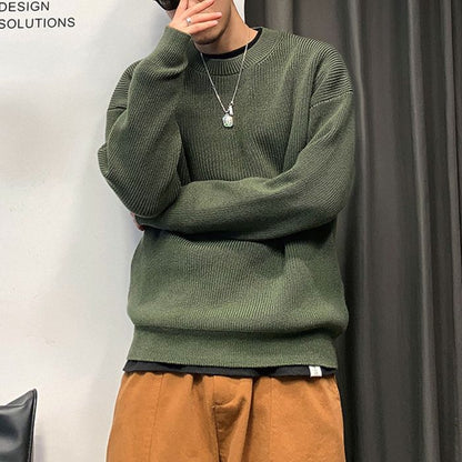 ドロップショルダー クルーネックニット　M10539