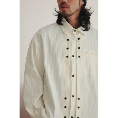 デザインフロントボタン シャツ M10426