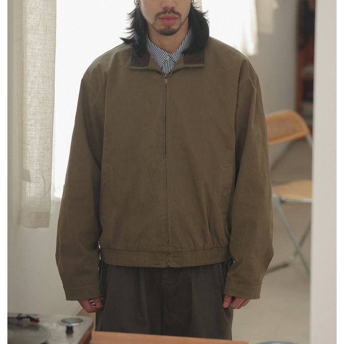 PUカラー フルジップ ブルゾン　M10381