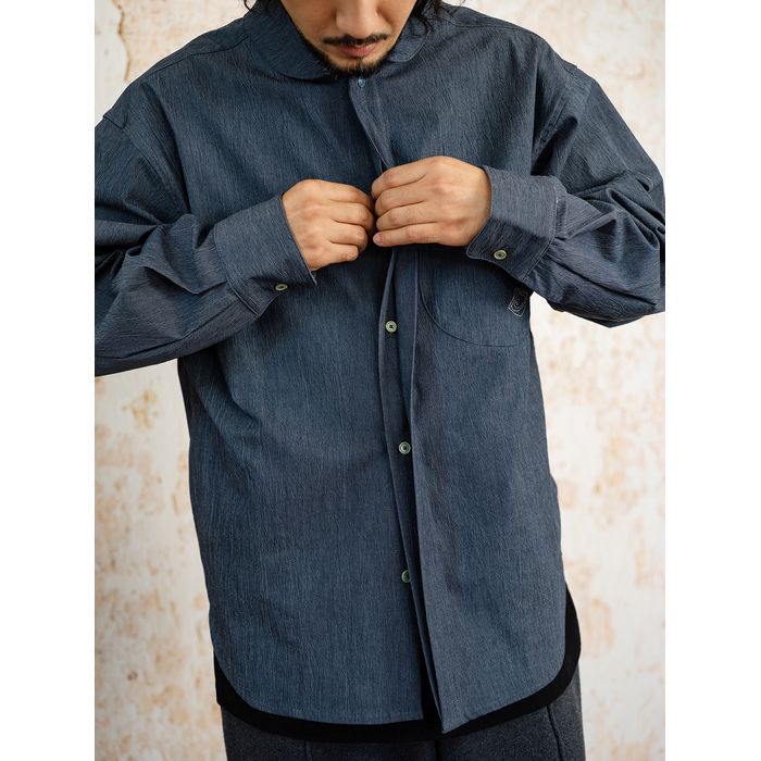 刺繍入りポケット シャツ M10404