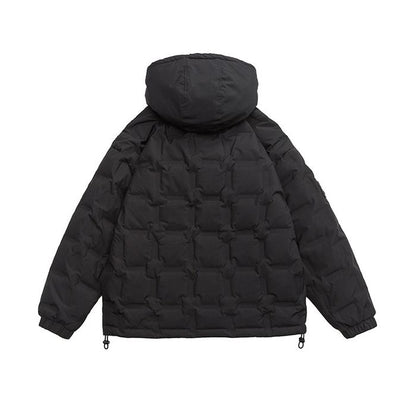 スクエアキルティング フード付ジャケット　M10627