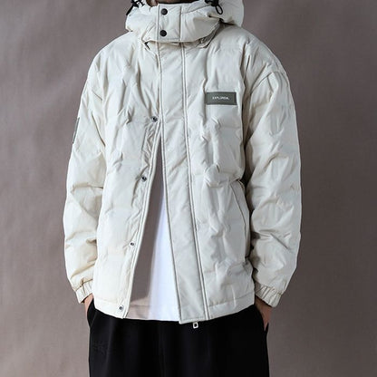 スクエアキルティング フード付ジャケット　M10627