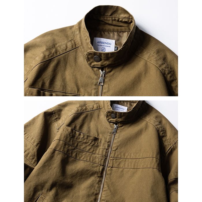 スタンドカラー ジップアップ ジャケット　M10507