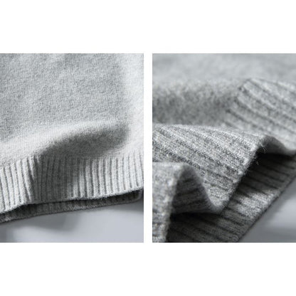 バイカラー クルーネックニット　M10594