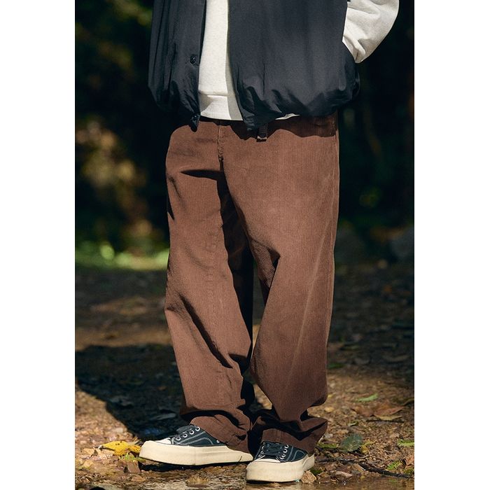 ベルト付き コーデュロイワイドパンツ　M10577