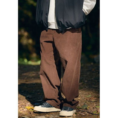 ベルト付き コーデュロイワイドパンツ　M10577