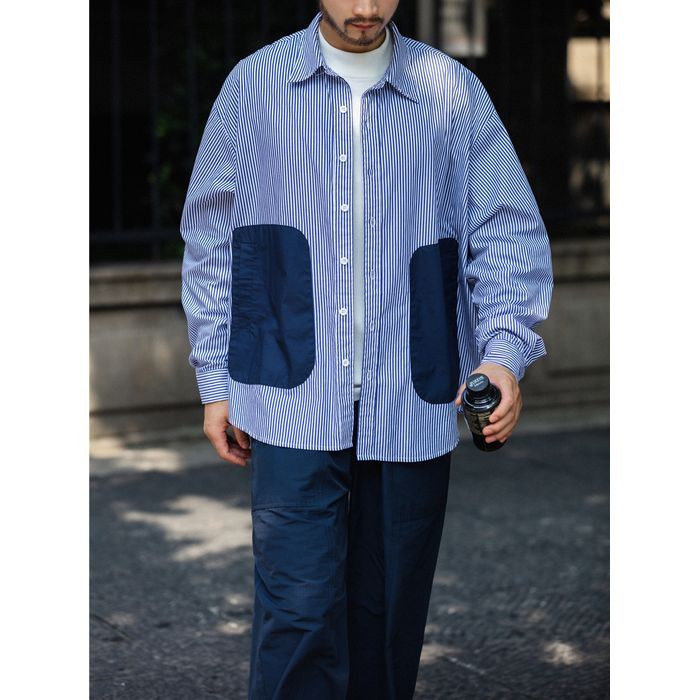 ストライプ柄シャツ　M10368