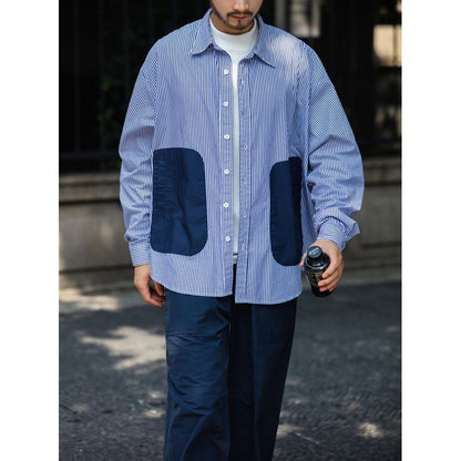 ストライプ柄シャツ　M10368