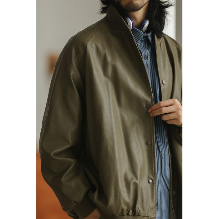 フェイクレザー ブルゾン M10427