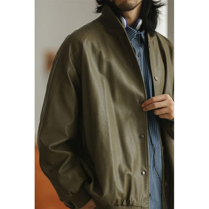 フェイクレザー ブルゾン M10427