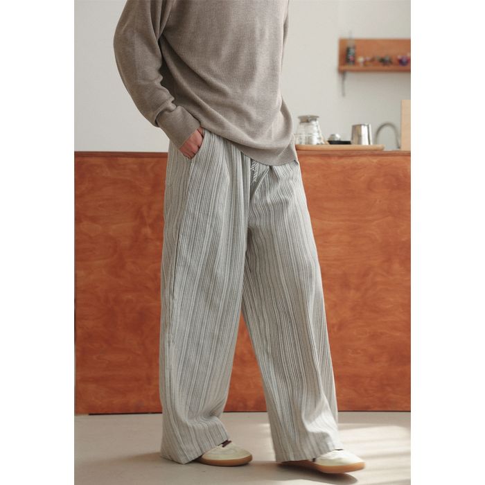 ストライプ柄 ワイドパンツ　M10423