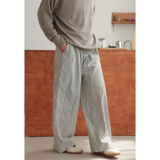 ストライプ柄 ワイドパンツ　M10423