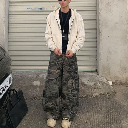 カモフラージュ柄 カーゴパンツ M10488