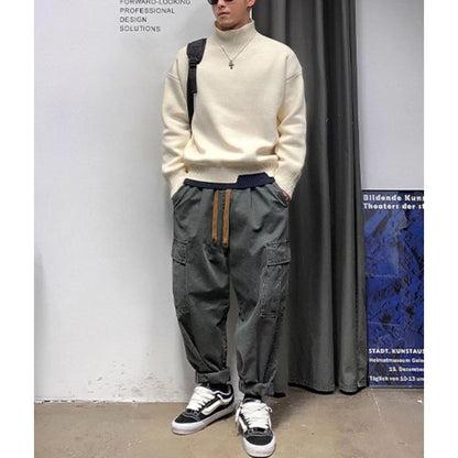 レイヤードデザイン タートルネックニット　M10532