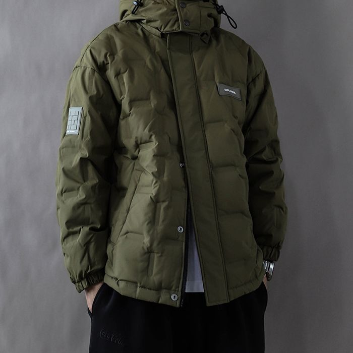 スクエアキルティング フード付ジャケット　M10627