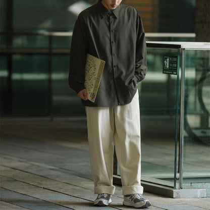 切り替えデザイン 長袖シャツ　M10380