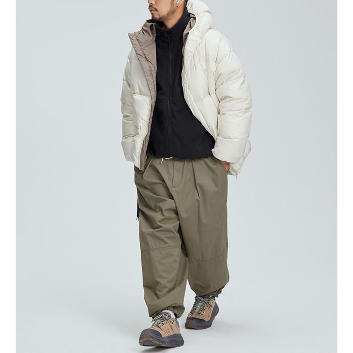 フード付き リバーシブルダウンジャケット M10579