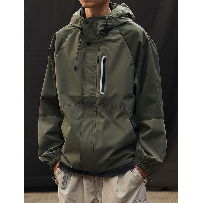 バイカラー フード付きジャケット　M10592