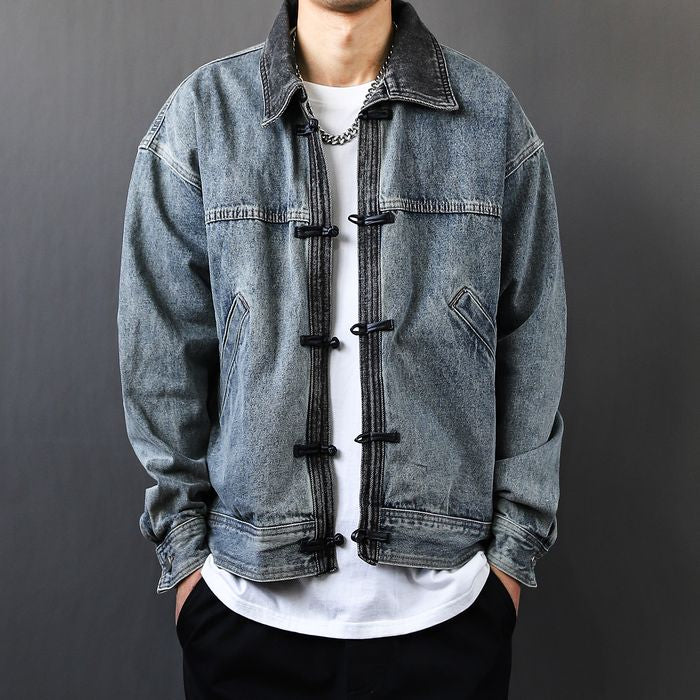 バイカラー デニム ジャケット　M10502