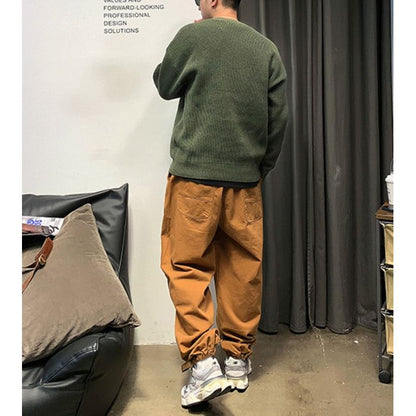 ドロップショルダー クルーネックニット　M10539