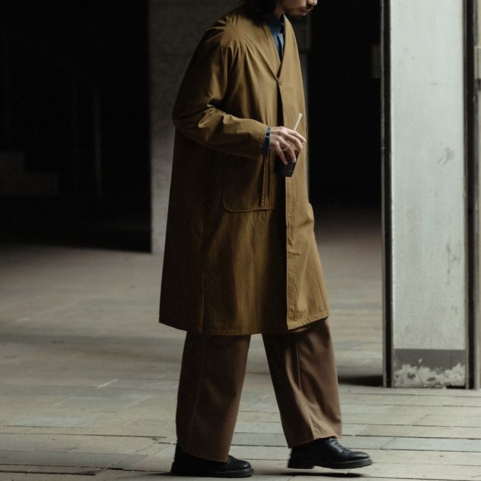 リバーシブル ミドル丈コート　M10342