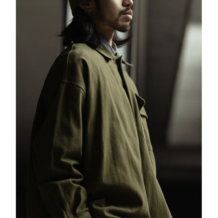 ステッチポケット 長袖シャツ　M10375