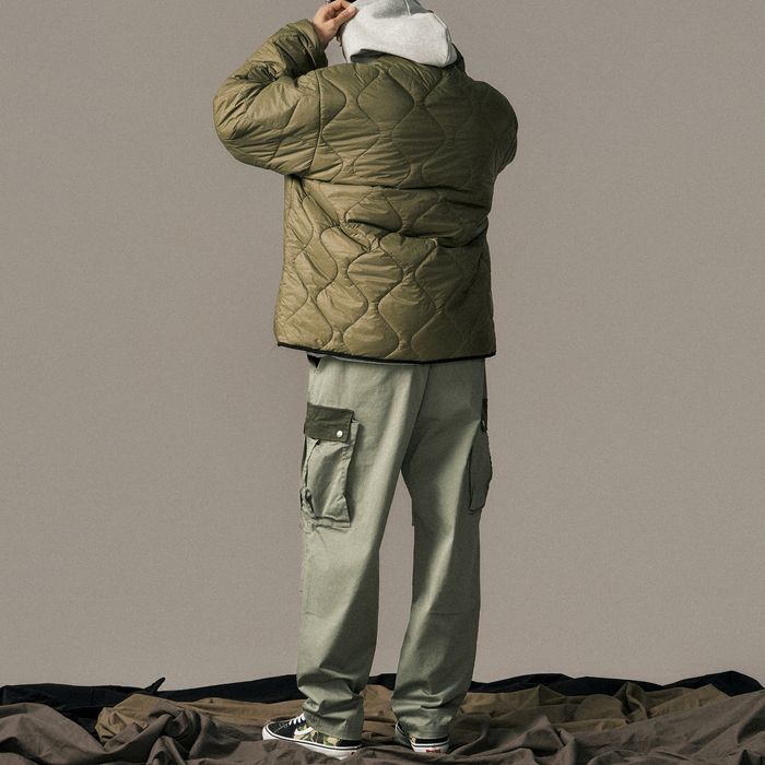 リバーシブル キルティングジャケット ミニショルダーバッグ付　M10626