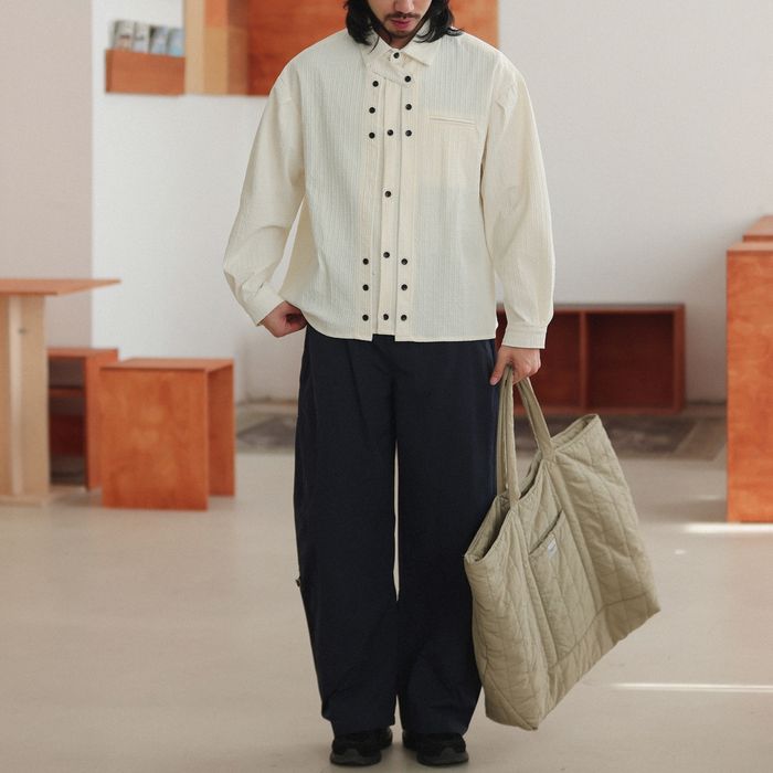 デザインフロントボタン シャツ M10426