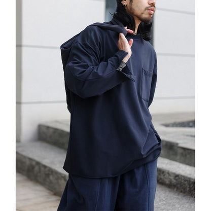 ポケット付 長袖Tシャツ　M10376