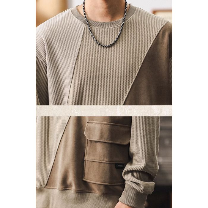 切り替えデザイン バイカラースウェット M10439