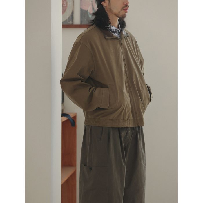 PUカラー フルジップ ブルゾン　M10381