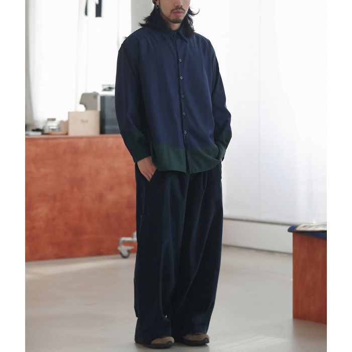 タック入り ワイドパンツ M10377