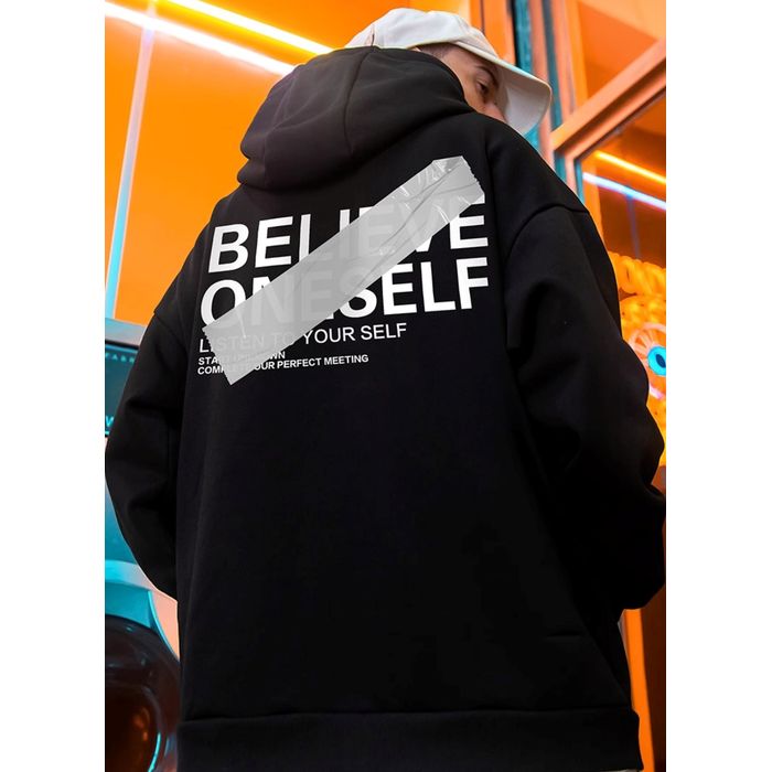 デザインロゴ オーバーサイズ フーディ　M10485