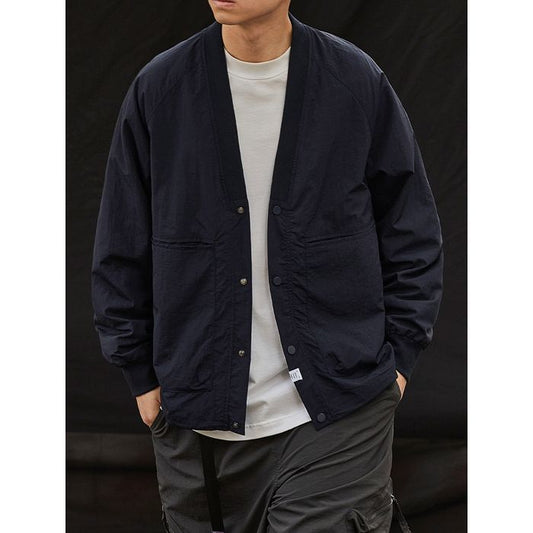 Vネック ノーカラー ジャケット M10471