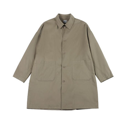 ミディアム丈ステンカラーコート　M10337