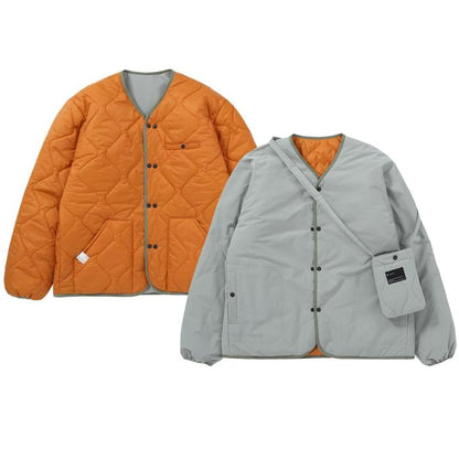 リバーシブル キルティングジャケット ミニショルダーバッグ付　M10626