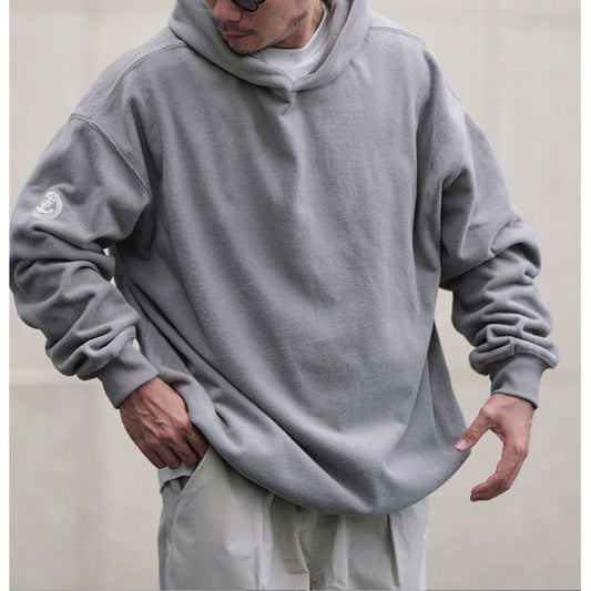 袖刺繍 プルオーバー フーディ　M10341