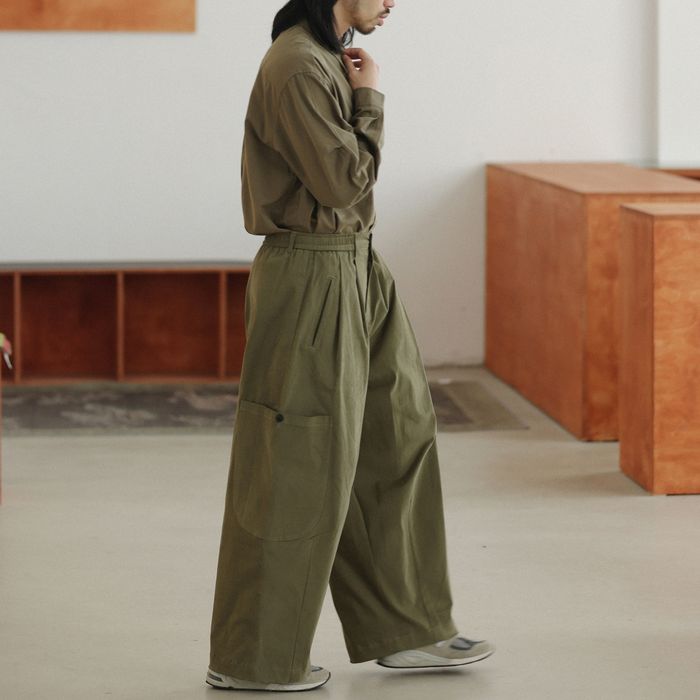 タック入り ワイドパンツ M10377