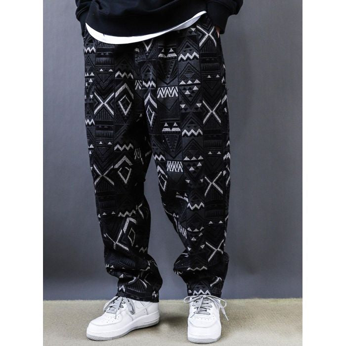 民族柄 テーパードパンツ　M10624