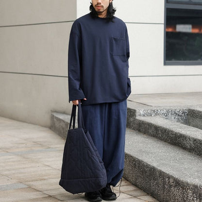 ポケット付 長袖Tシャツ　M10376