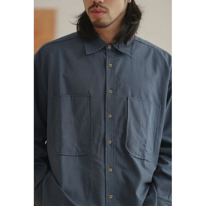 胸ポケット付き 長袖シャツ　M10362