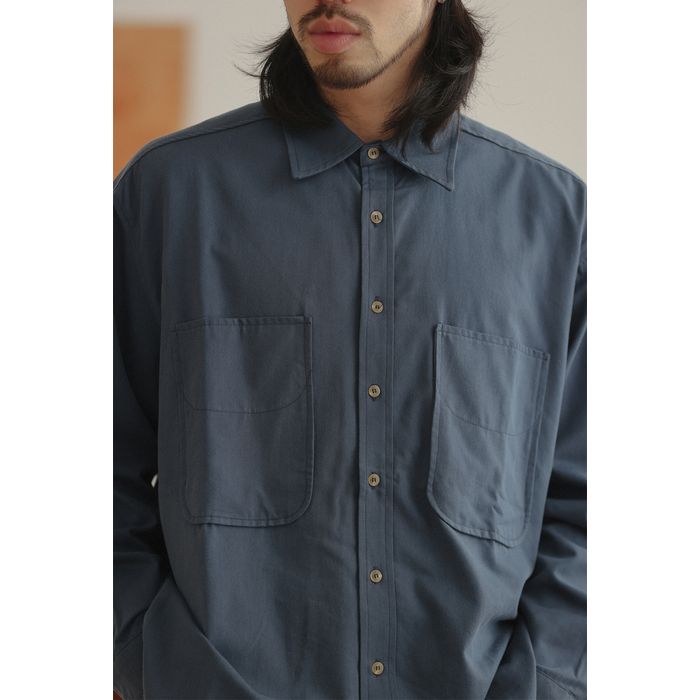 胸ポケット 長袖シャツ　M10378