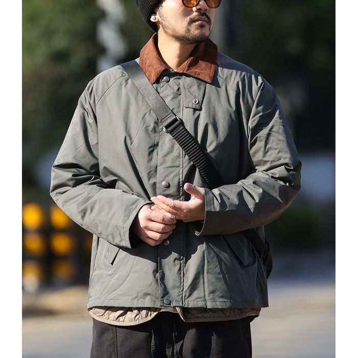 キルティング裏地 コーデュロイ襟 ジャケット　M10621