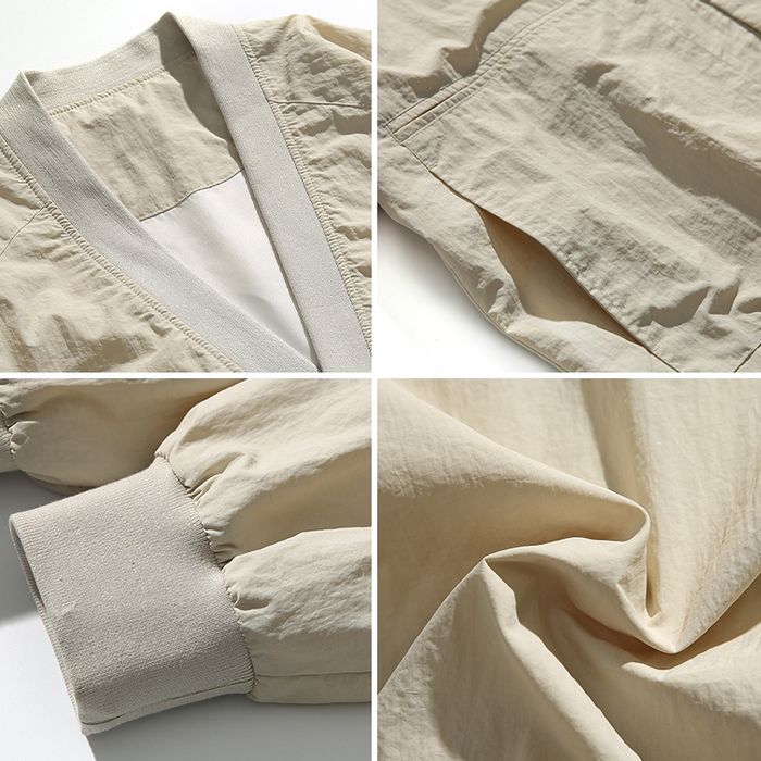 Vネック ノーカラー ジャケット M10471