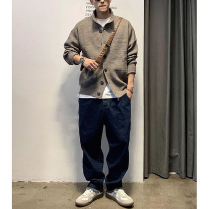 スタンドカラー カーディガン　M10529