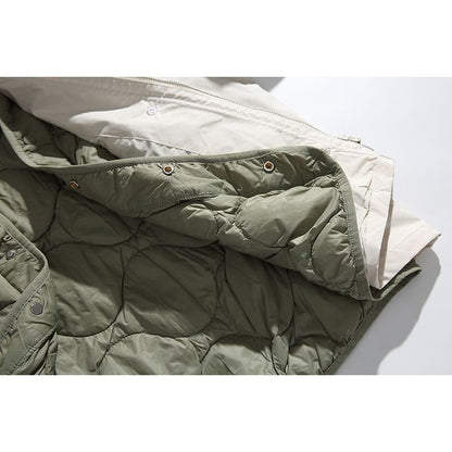 キルティング裏地 コーデュロイ襟 ジャケット　M10621