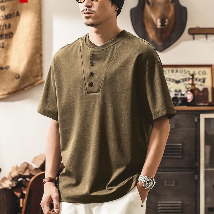 ヘンリーネック Tシャツ　M10743