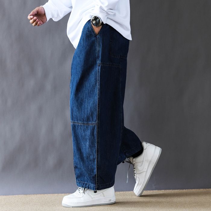 アシンメトリーステッチ デニムパンツ　M10801